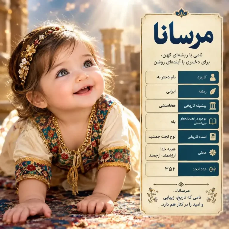 همه چیز درباره اسم مرسانا؛ معنی، ریشه، فراوانی، ثبت احوال و پیشینه ایرانی