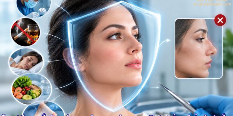 چگونه از خراب شدن نتیجه جراحی زیبایی بینی جلوگیری کنیم؟