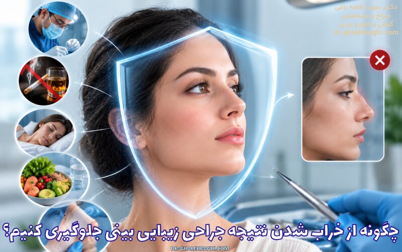 چگونه از خراب شدن نتیجه جراحی زیبایی بینی جلوگیری کنیم؟